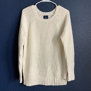 American Eagle size Medium off white knit Jegging Sweater